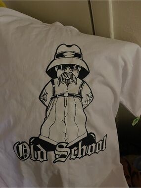 Old School Graphic Short Sleeve Tee - White